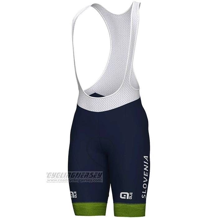 2023 Cycling Jersey Slovenia Green Short Sleeve and Bib Short